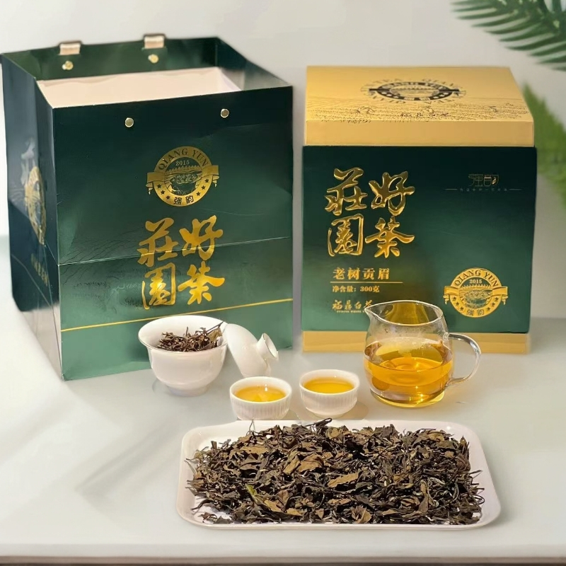 庄园-老树贡眉300克老白茶自己喝的茶叶围炉煮茶装礼盒送礼