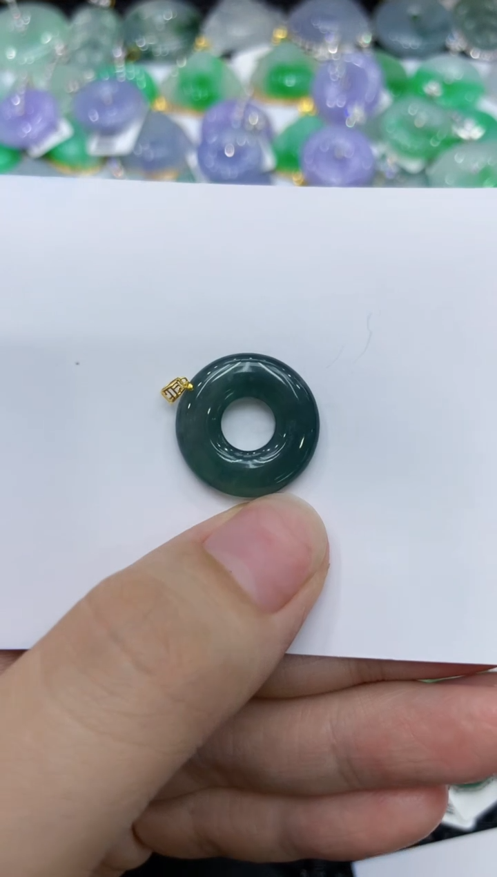 【闪购商品】翡翠颈饰18K金镶嵌111111111