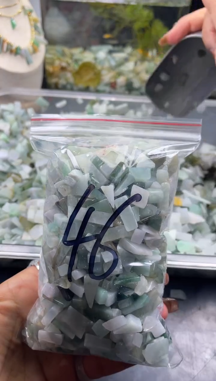 配石翡翠天然翡翠迷你500克46