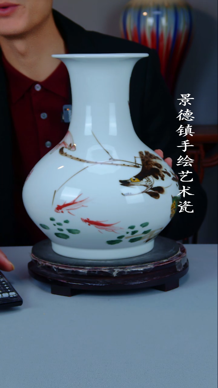 摆件陶瓷景德镇手工手绘陶瓷摆件34