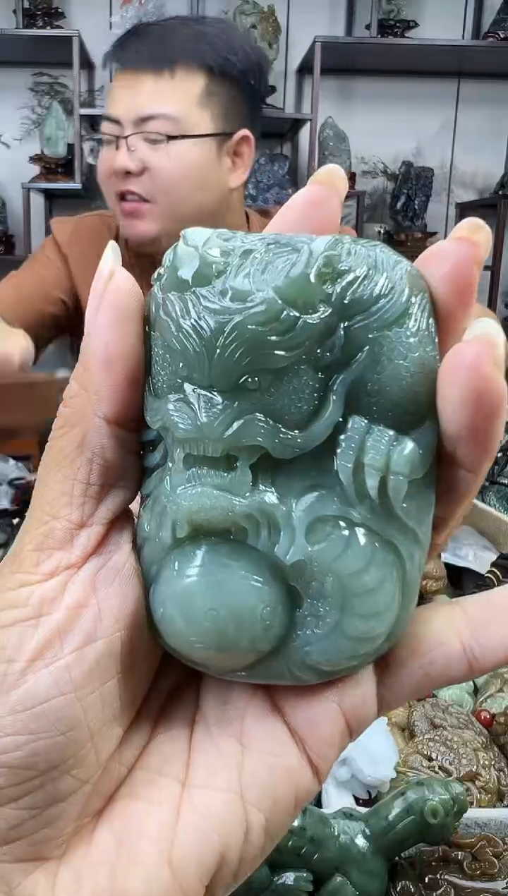 和田玉未镶嵌把件1