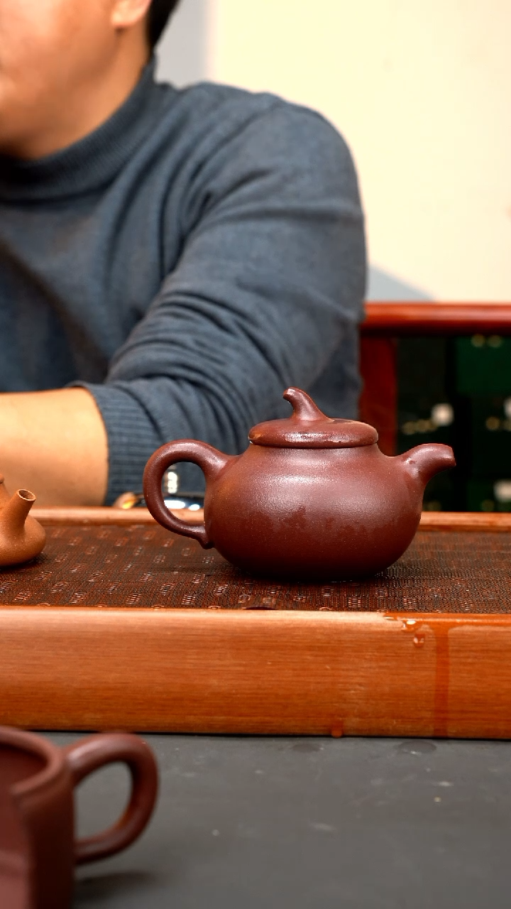 【闪购商品】紫砂茶壶 完美全砂底槽清大茄瓜