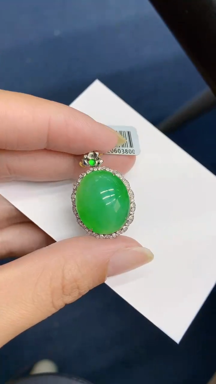 【闪购商品】翡翠颈饰18K金镶嵌            8