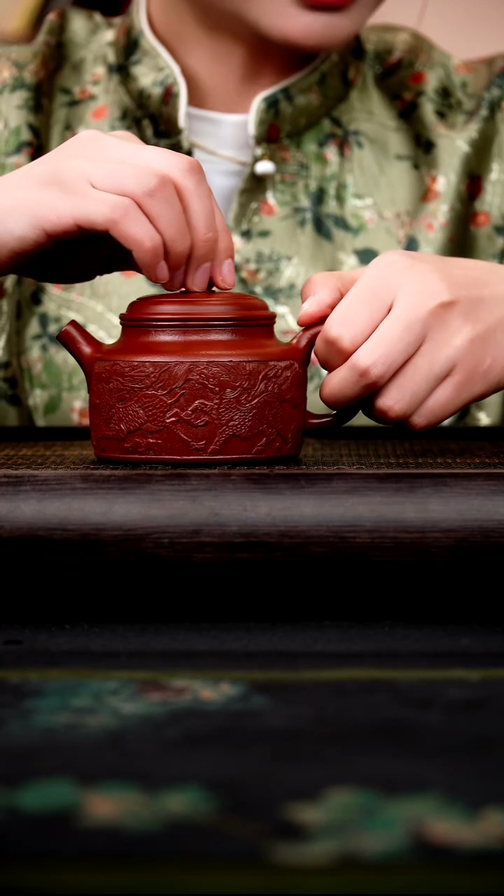 茶壶紫砂凌*大红袍 德钟 