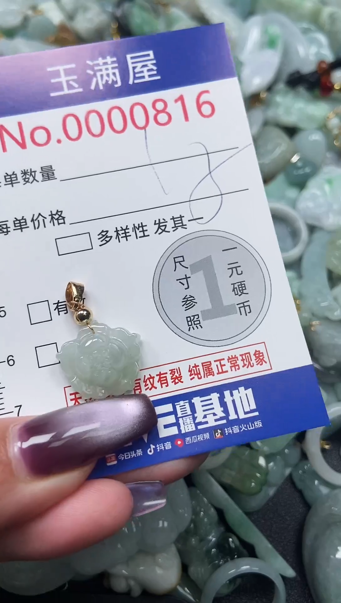 颈饰未镶嵌翡翠816