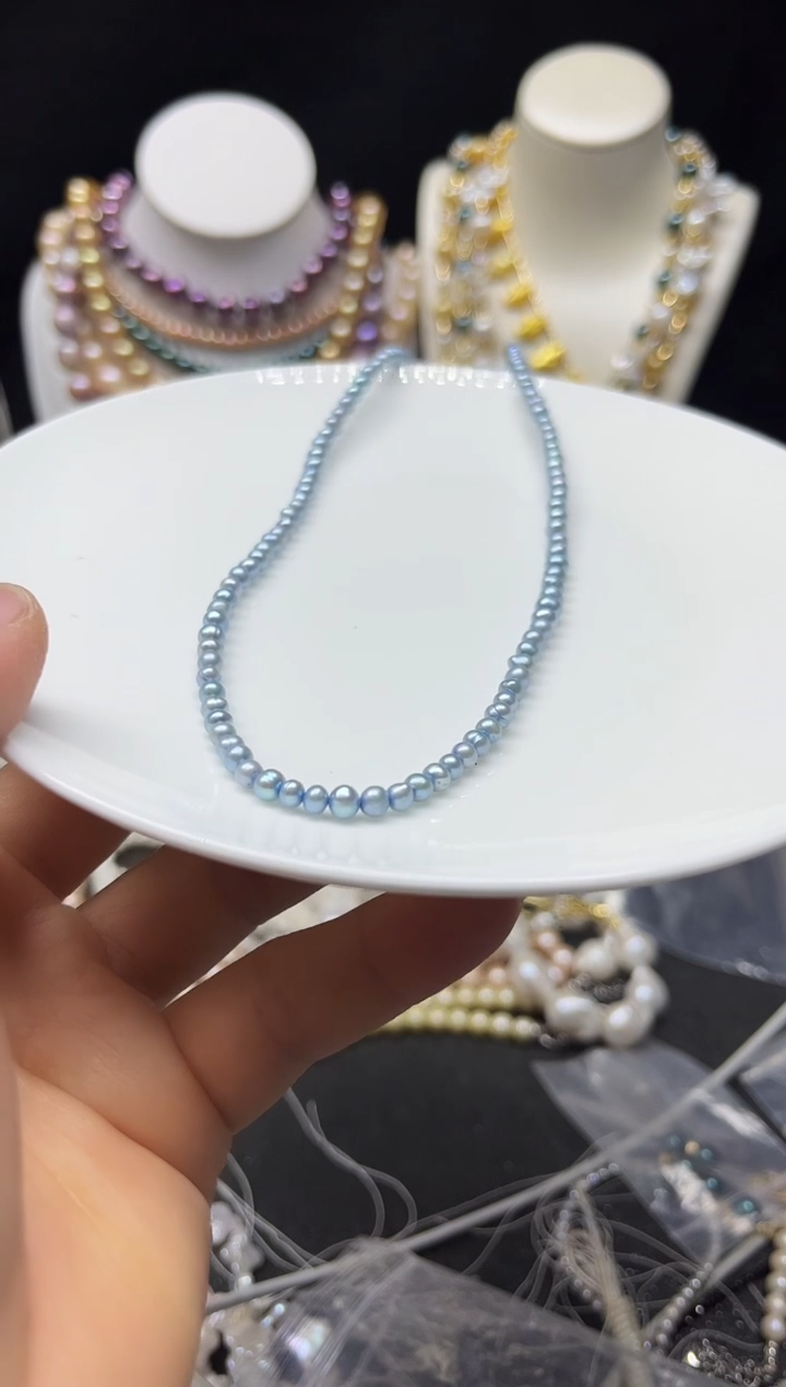 淡水珍珠未镶嵌颈饰多人