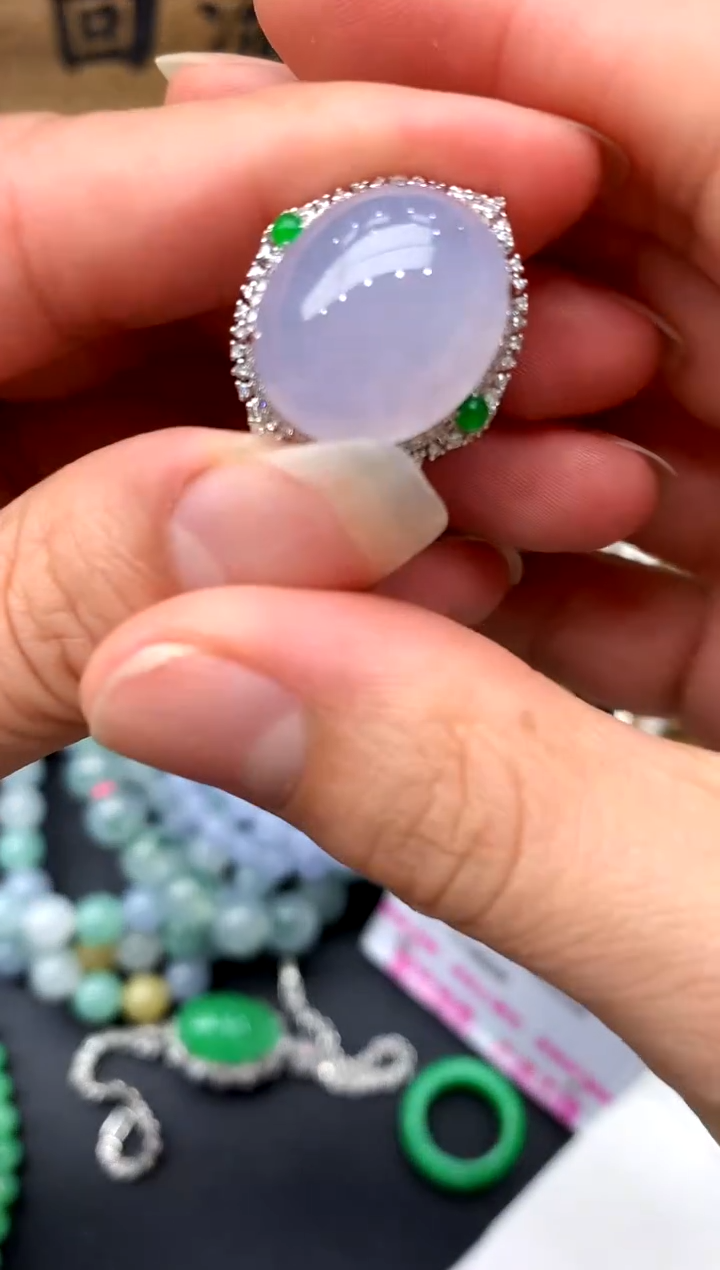【闪购商品】翡翠戒指18K金镶嵌305-中国好珍宝