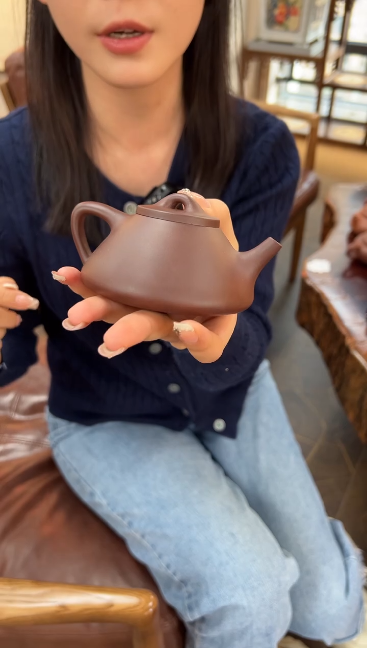 【闪购商品】紫砂茶壶【头哥手工壶】子冶石瓢底槽清光素