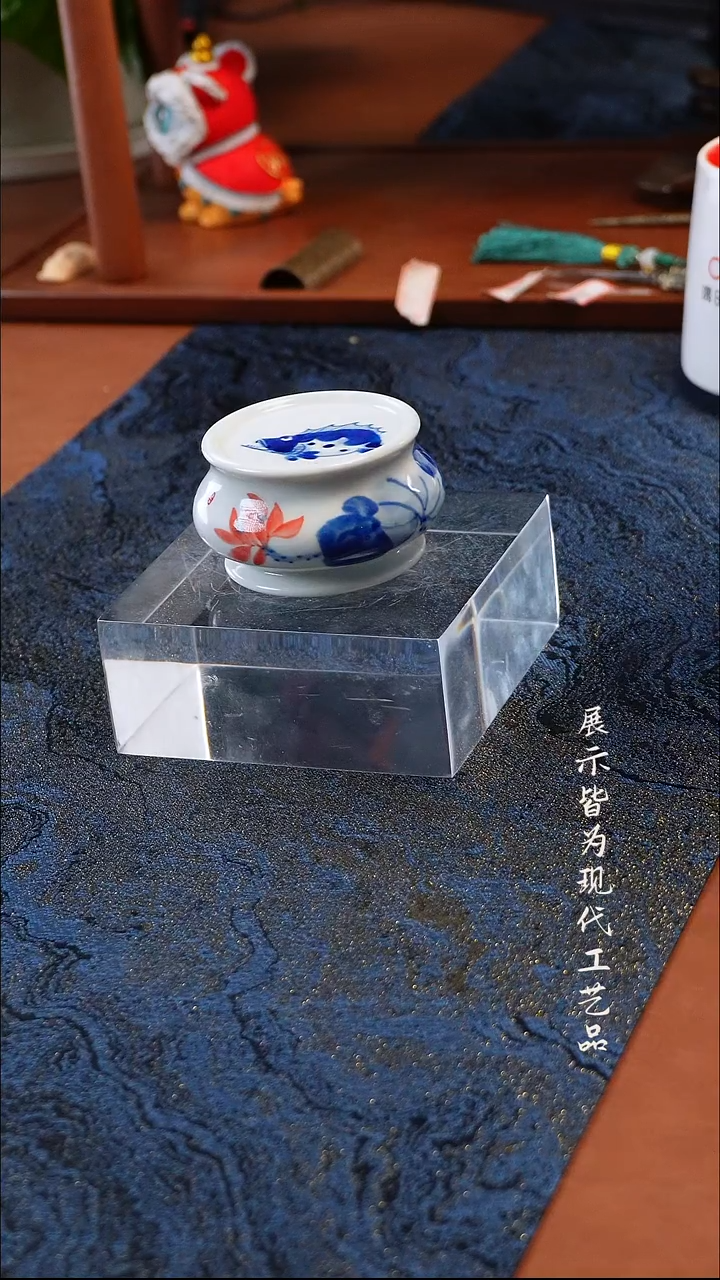 鳜鱼实心盖置陶瓷