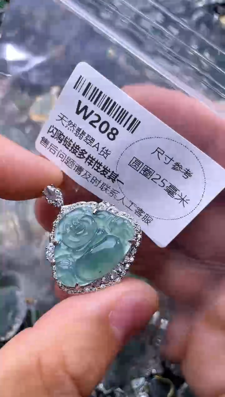 【闪购商品】翡翠颈饰未镶嵌W208吊坠