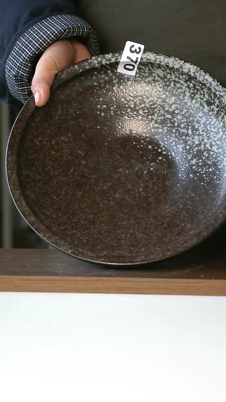 【闪购商品】陶瓷370粗陶瑕疵大深盘25cm@4-2@