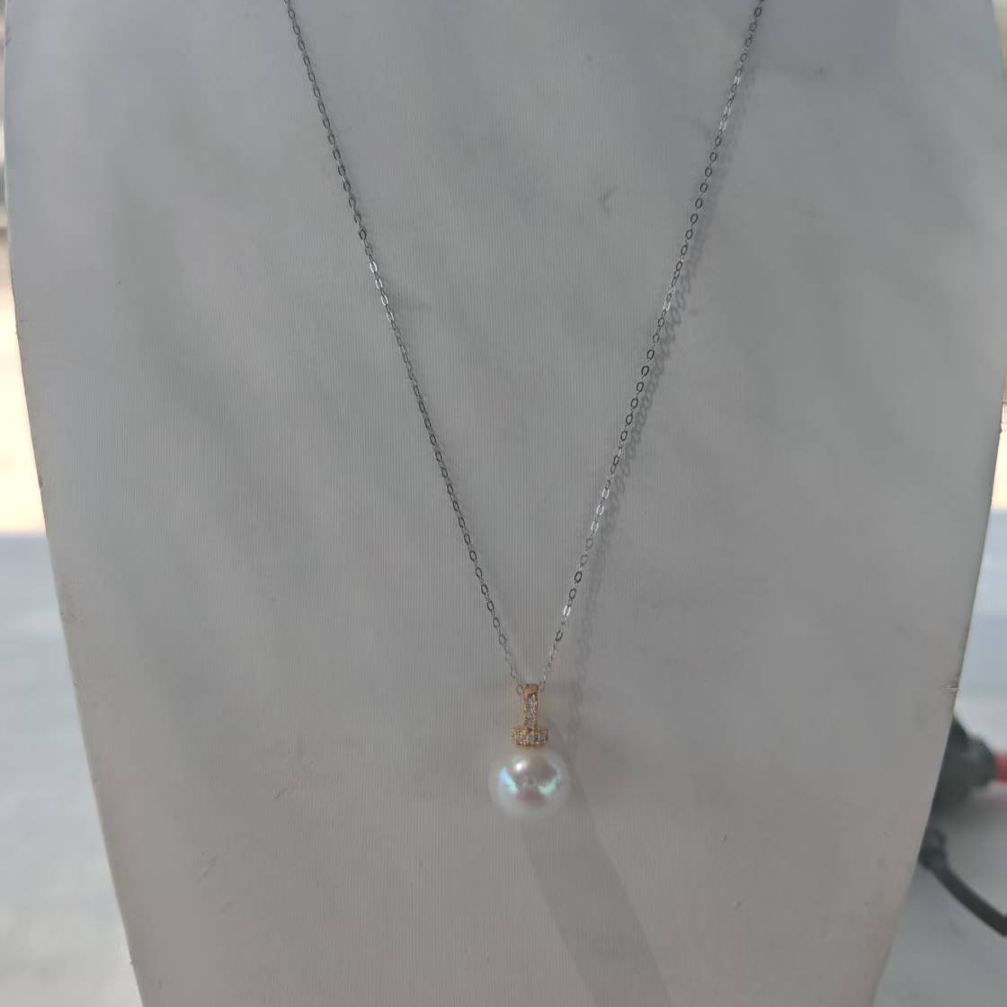 万能扣珍珠吊坠10-11mm