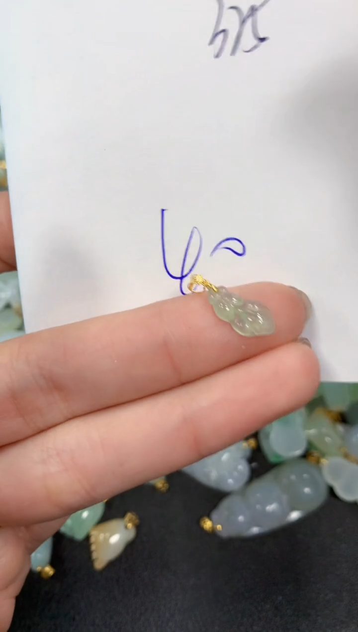 【闪购商品】翡翠颈饰18K金镶嵌 天然翡翠A货