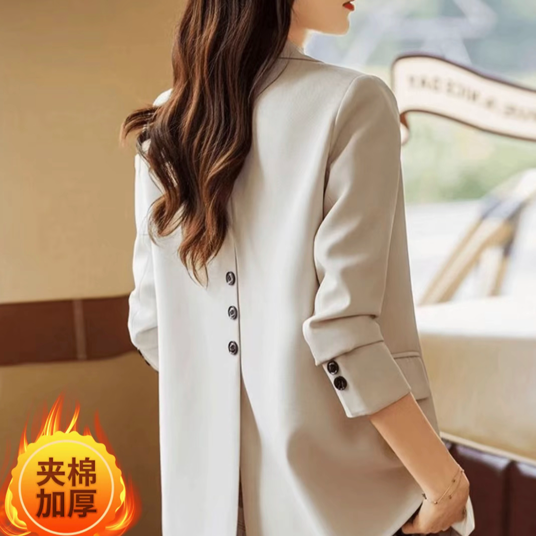 西装外套女秋冬季休闲韩版宽松网红小个子女装西服流行港风