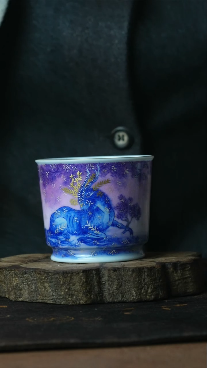 【闪购商品】杯景德镇手工手绘杯子善听