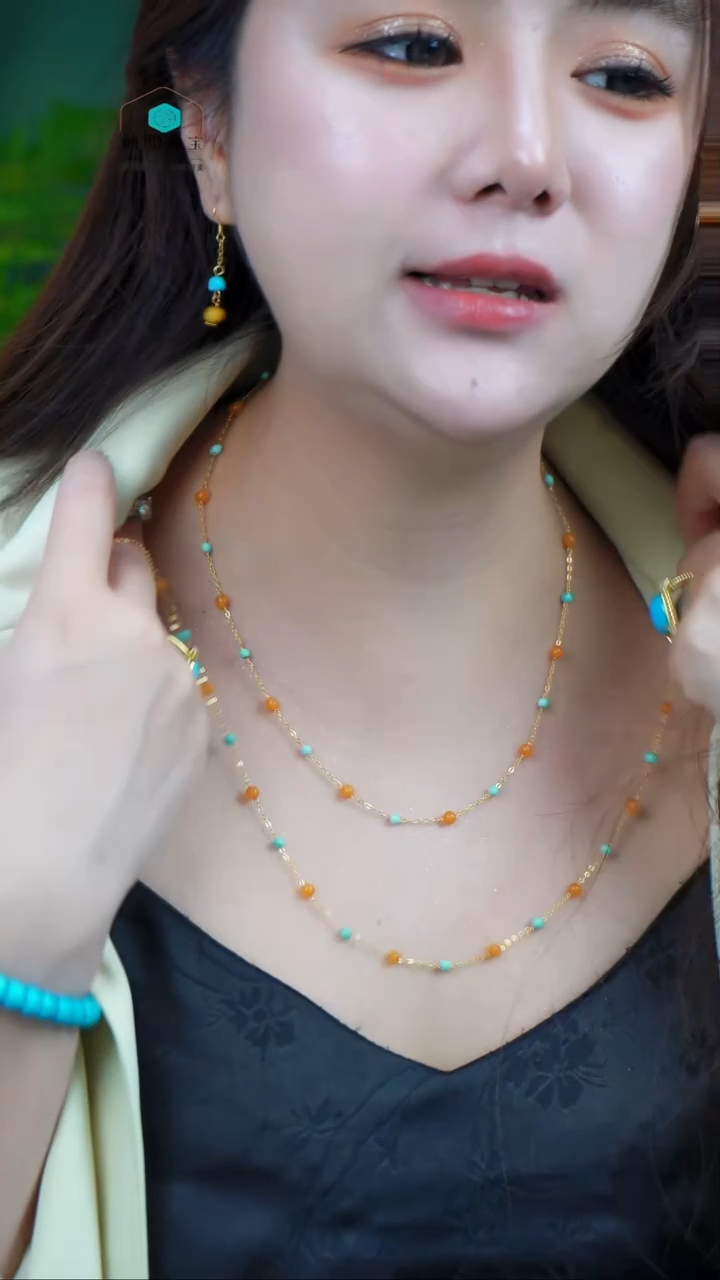 【闪购商品】玛瑙/玉髓项链银S925镶嵌发货一件