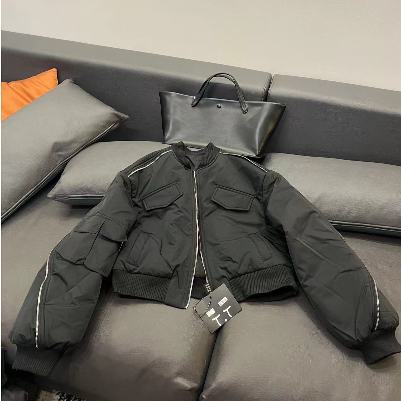 爆款拉链短款二棉夹克短外套6605