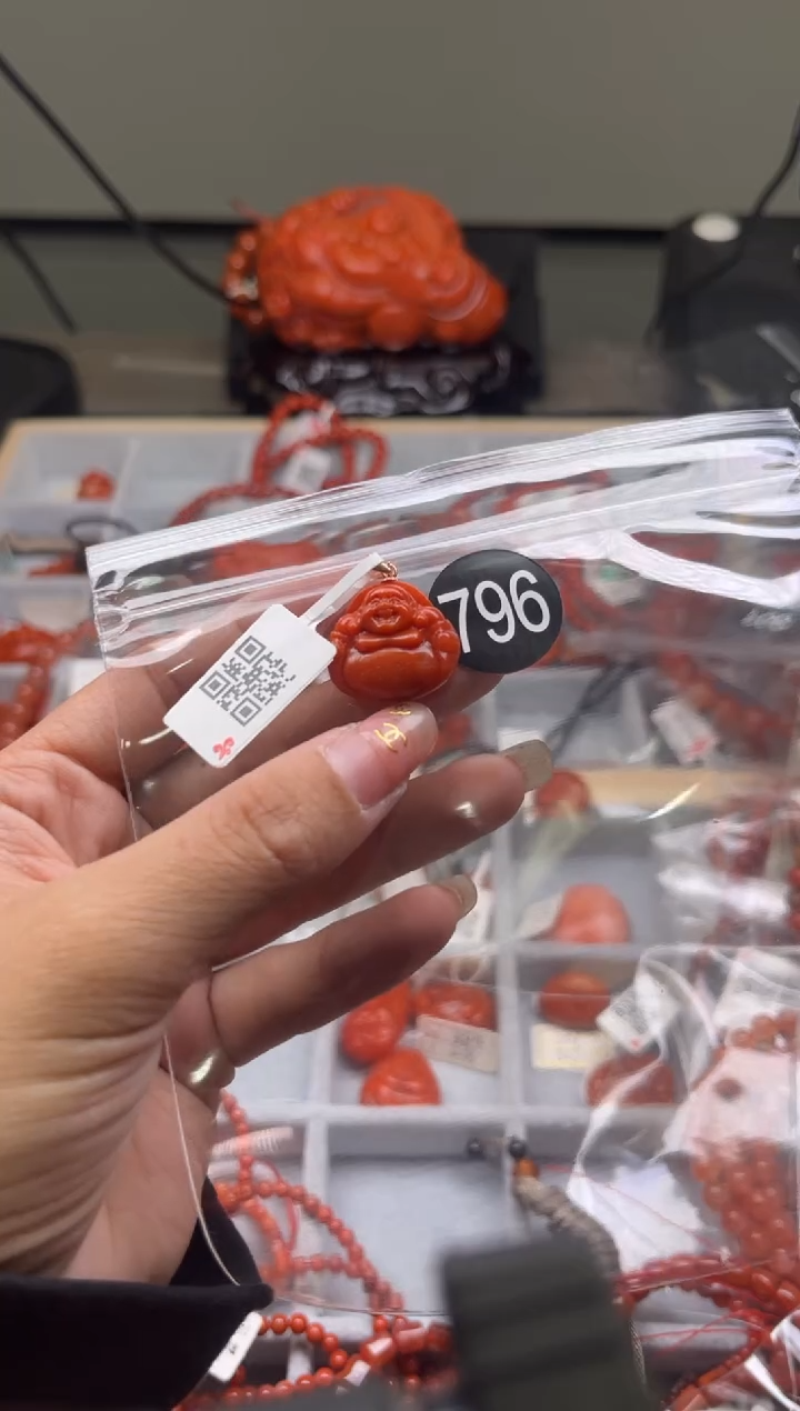 【闪购商品】南红玛瑙珠宝奇石银S925镶嵌796