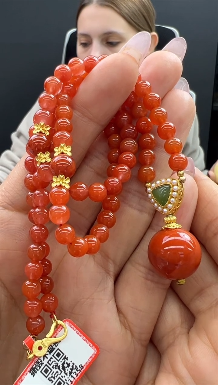 【闪购商品】南红玛瑙颈饰未镶嵌805秒拍号