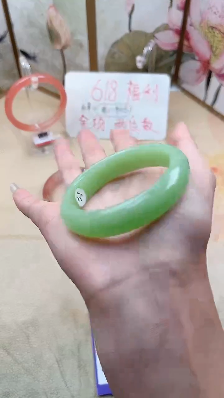 石英质玉手镯未镶嵌X248微色差53.8mm