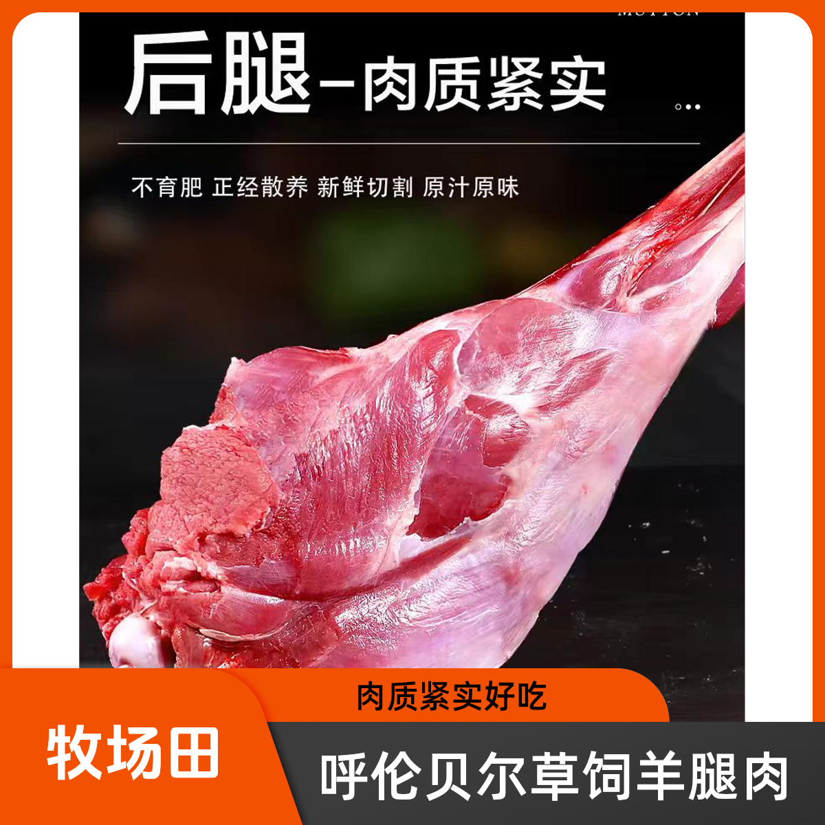 【呼伦贝尔】羊腿肉羊后腿 肉质鲜嫩 口味鲜美