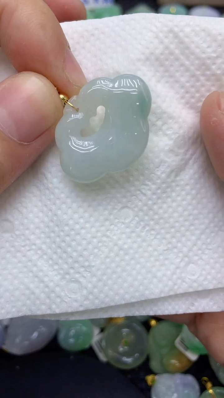 颈饰未镶嵌翡翠天然缅甸A货翡翠