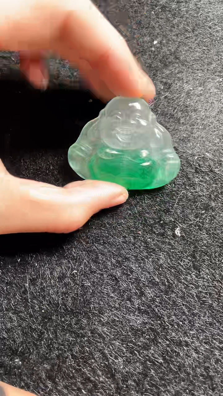 猛子收货冰佛公吊坠