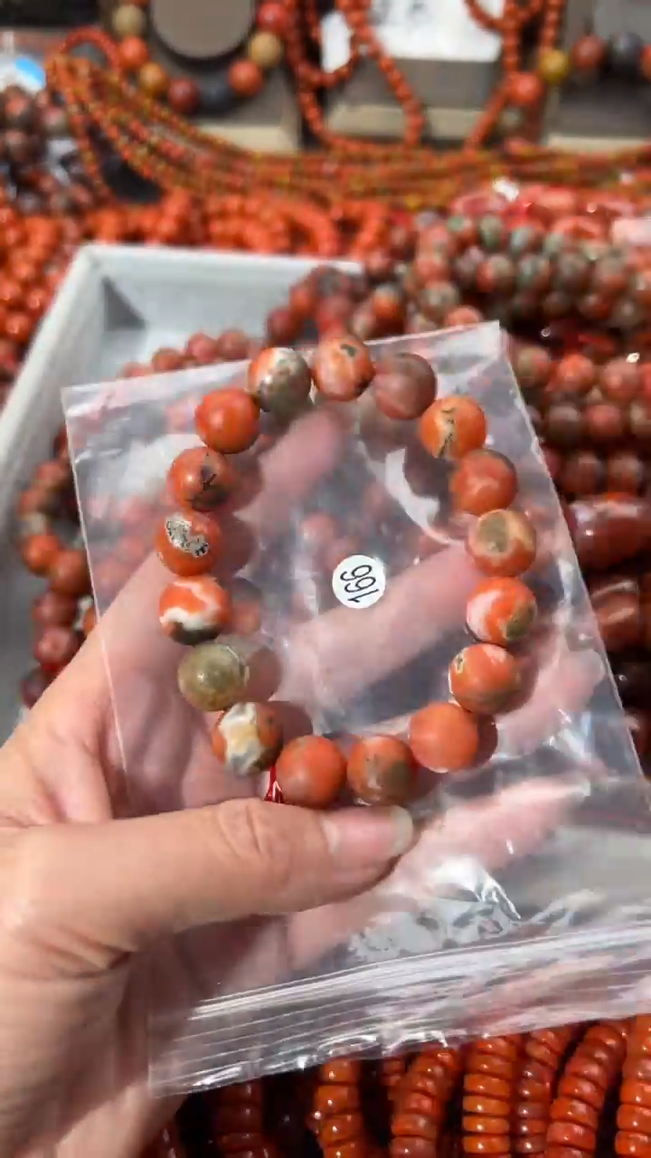 南红玛瑙未镶嵌手串12+