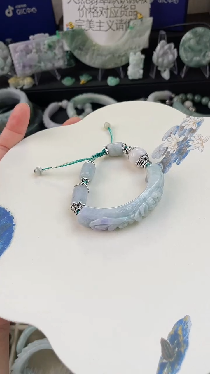 未镶嵌手链翡翠手工定制默认微瑕主播介绍为准