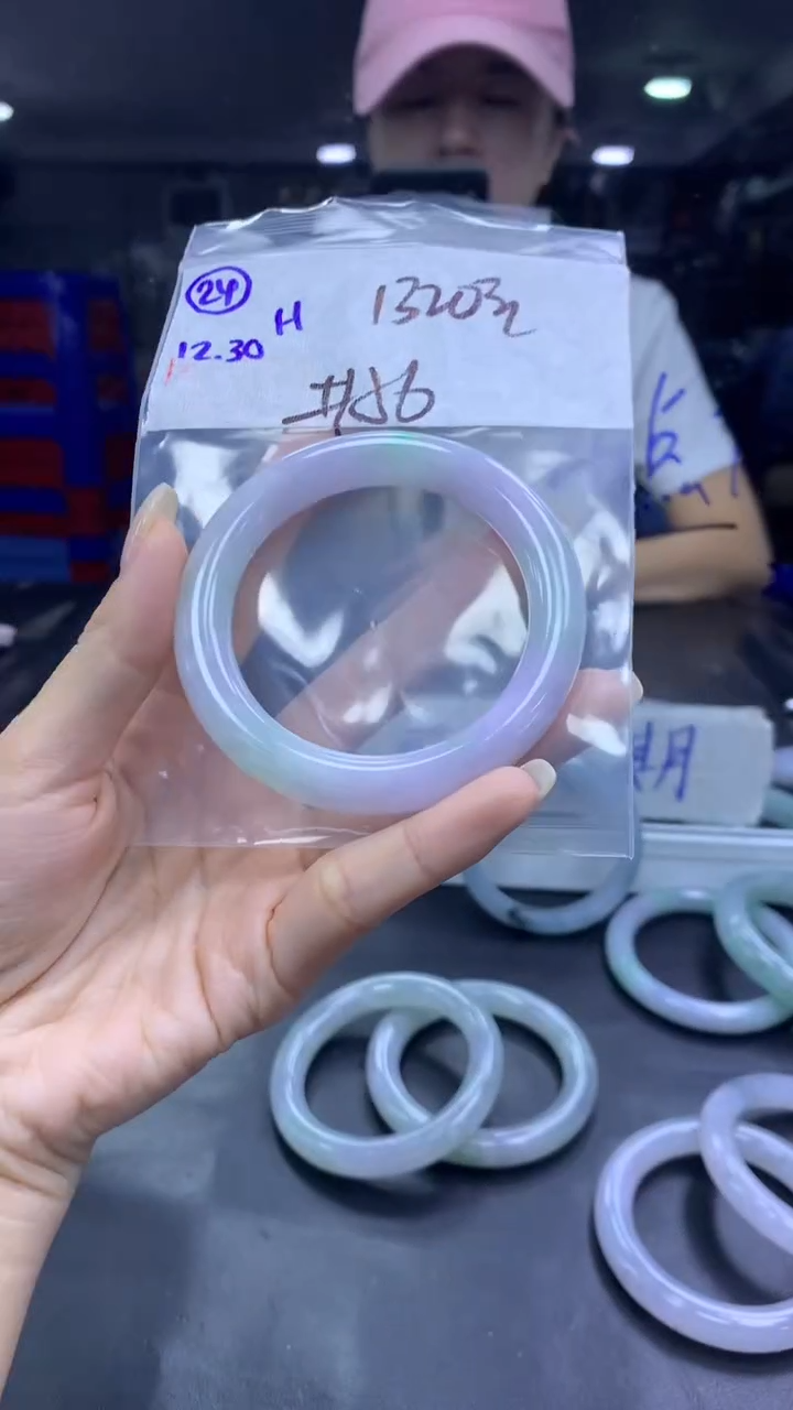 未镶嵌定制翡翠24手镯56+1320元+拍一发一