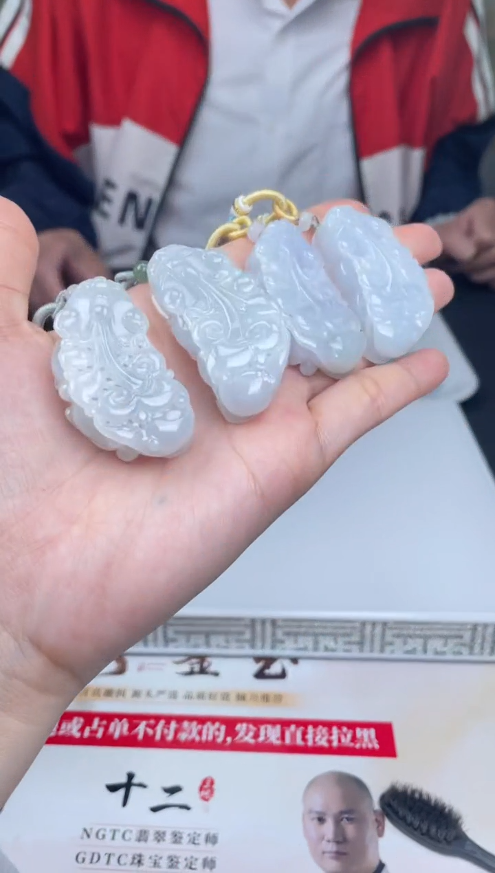 【闪购商品】定制翡翠未镶嵌20HDJT0138644多样性发其一对