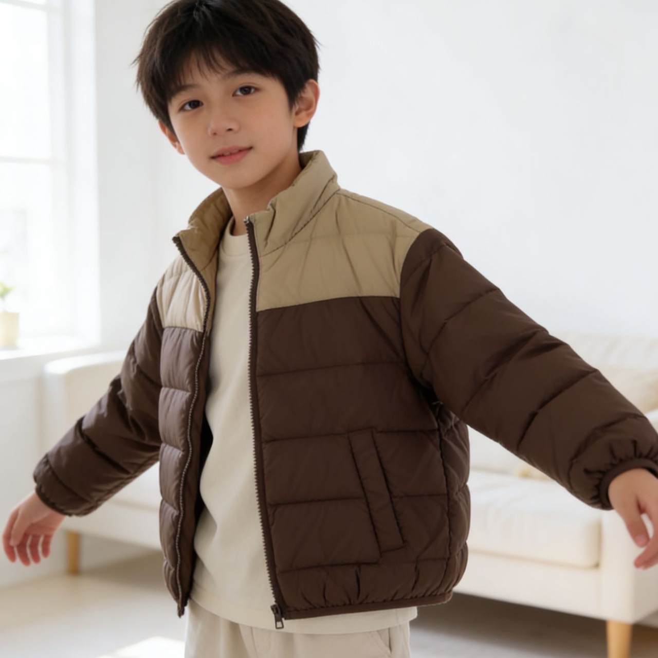 36404高端专享冬季轻薄羽绒服咖啡