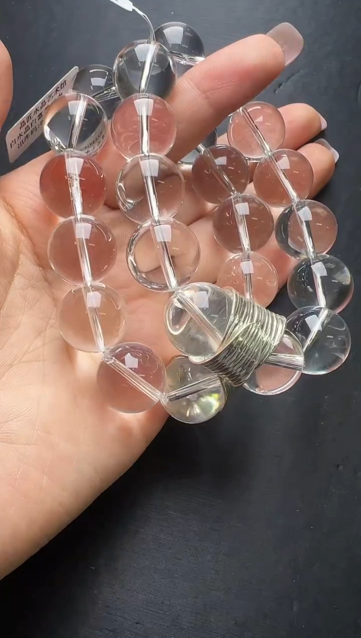 水晶手串未镶嵌白水晶白富美手串多样性发一Z24455梦