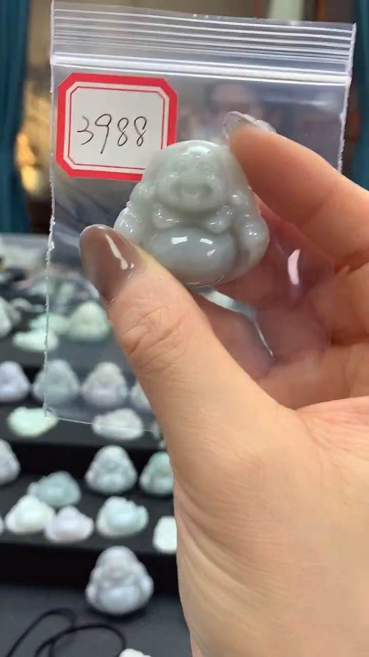 颈饰未镶嵌翡翠佛公3988