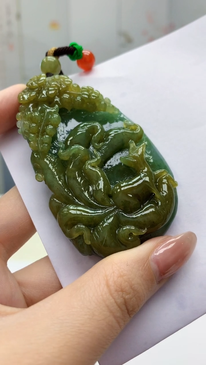 【闪购商品】定制翡翠未镶嵌3123jw-毛货挂件107