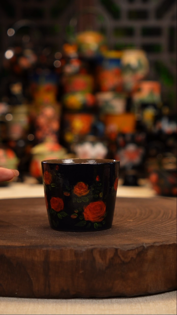  油画  釉下彩 杯子