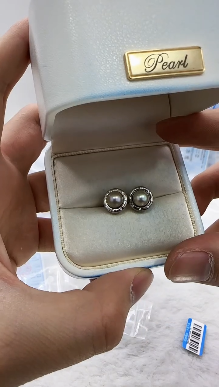 【闪购商品】海水珍珠DA银S925镶嵌v1782 珍珠