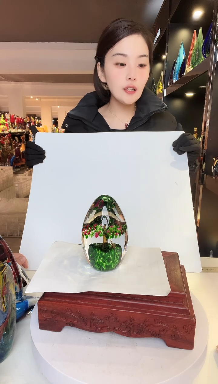 茶盏琉璃摆件家居摆件