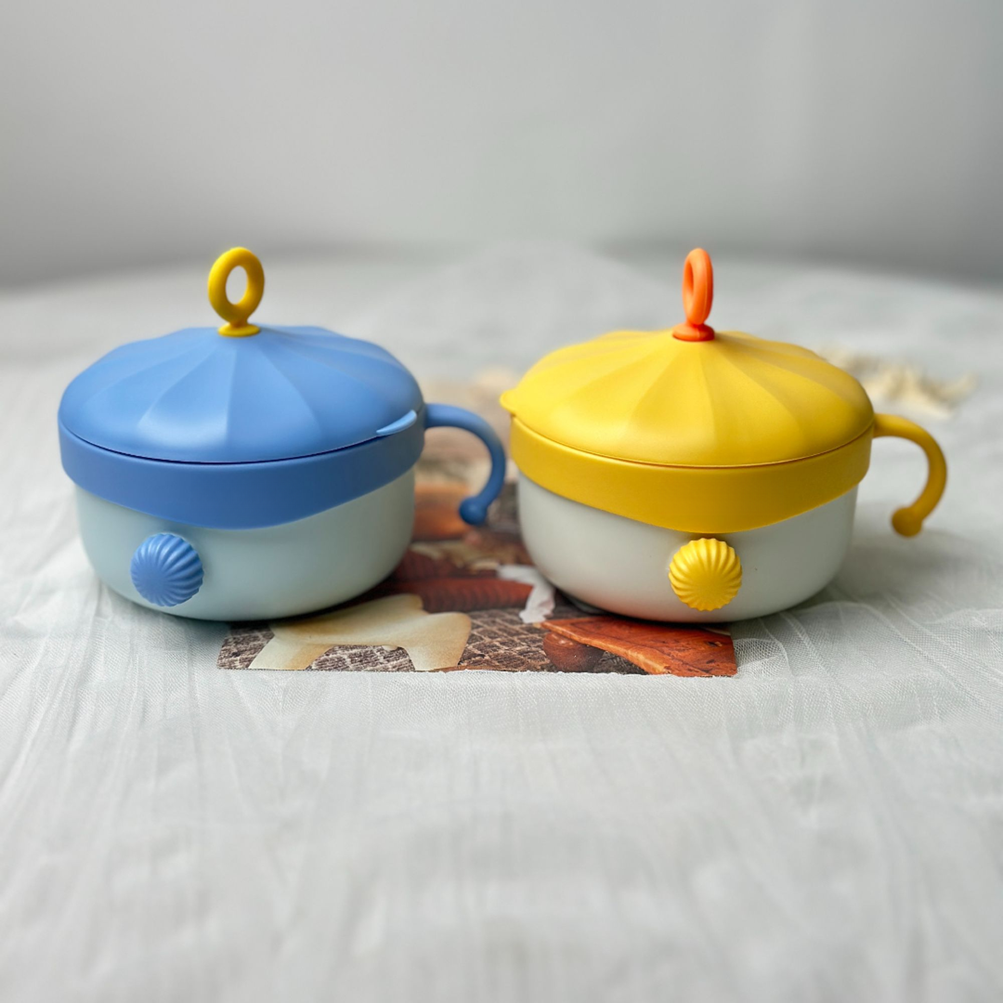 婴幼儿316不锈钢防刮花内胆可注水保温碗婴儿辅食碗