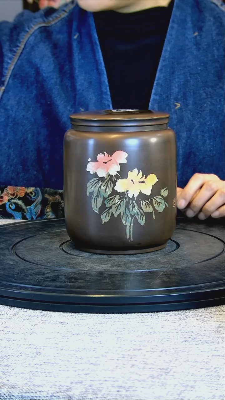 【闪购商品】建水全手工紫陶茶罐精磨268