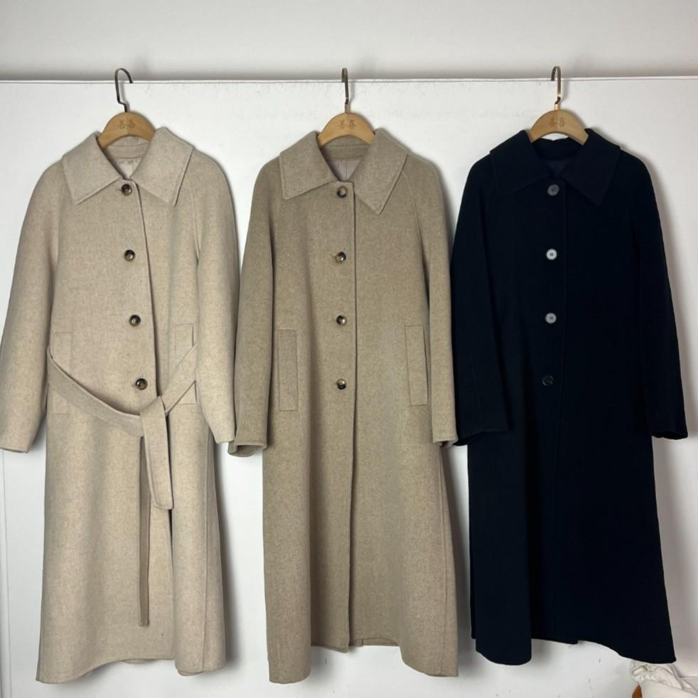 5183三色翻领腰带大衣