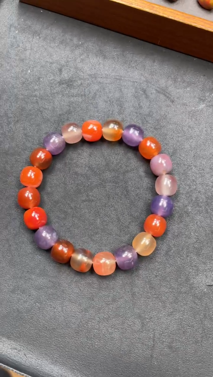 南红玛瑙手串未镶嵌手串