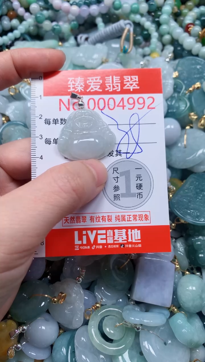 翡翠未镶嵌吊坠(不含链)4992