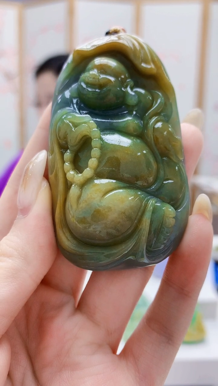 未镶嵌定制翡翠4852jw-毛货挂件59