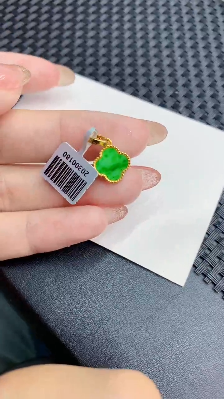 翡翠银S925镶嵌颈饰            8