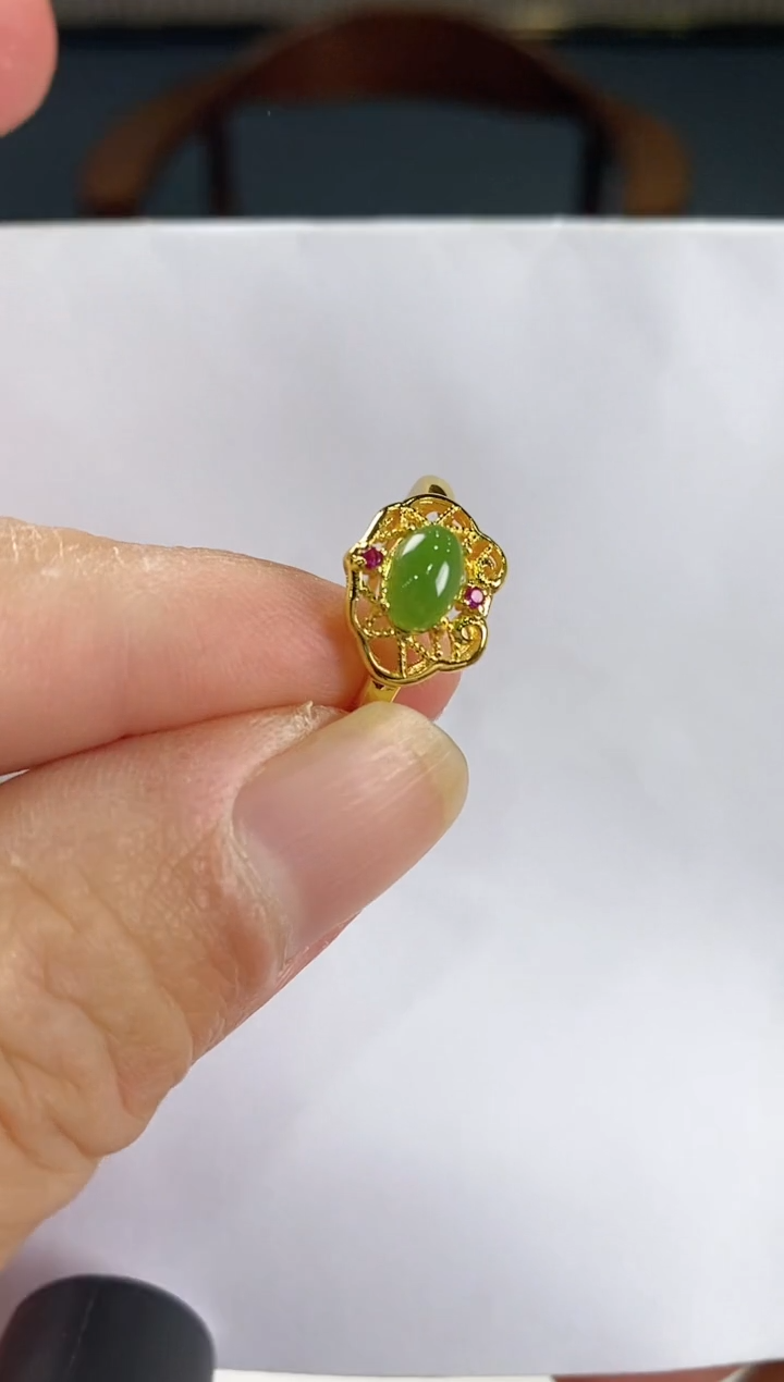 和田玉戒指未镶嵌和田玉戒指（多样性拍一发一）