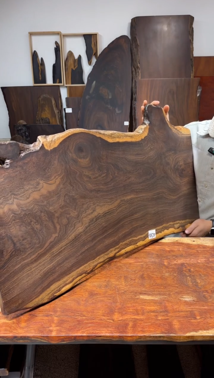 风车木（黑檀木）尺寸90*41*2.2编号436