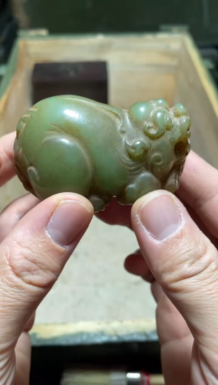 【闪购商品】沙枣青貔貅收把件