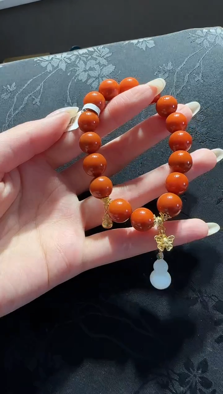 【闪购商品】南红玛瑙手串未镶嵌南红手串设计款