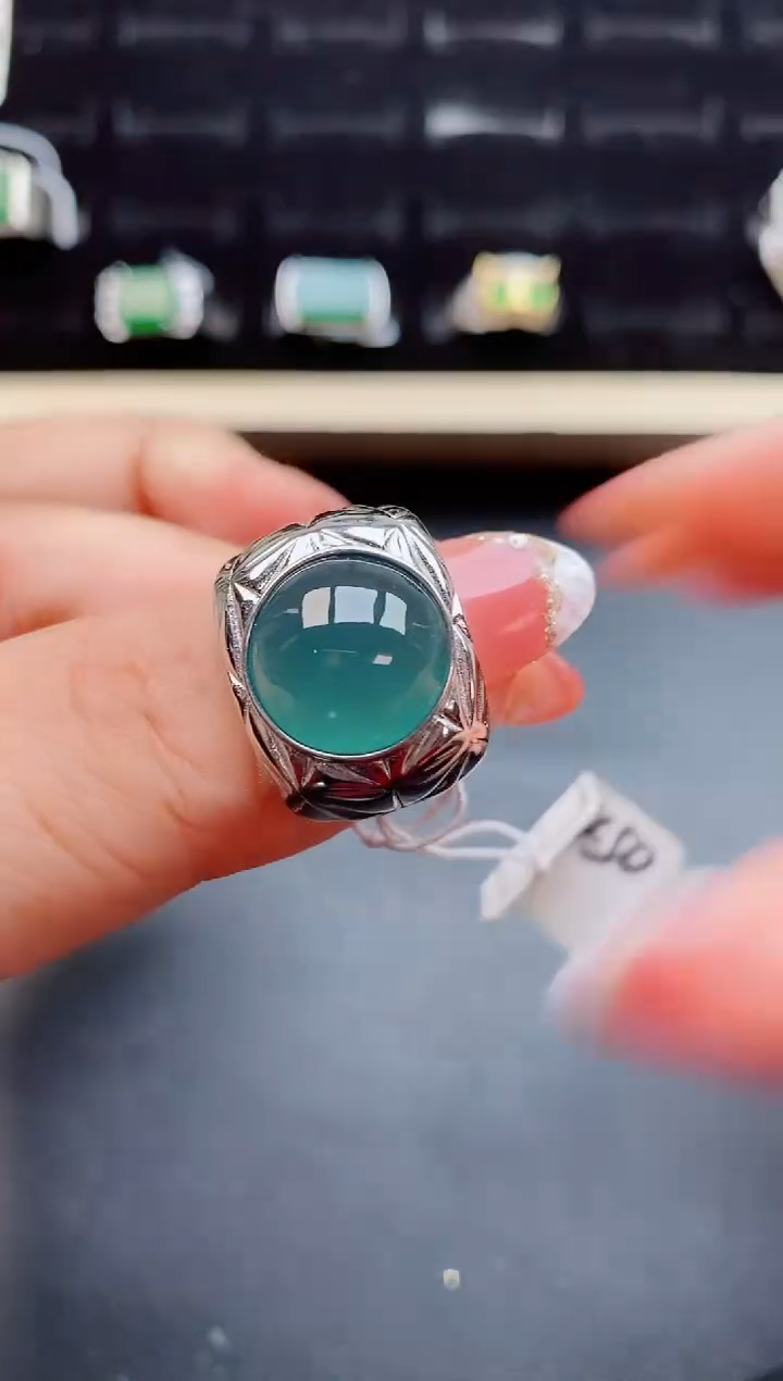 【闪购商品】翡翠戒指银S925镶嵌2112